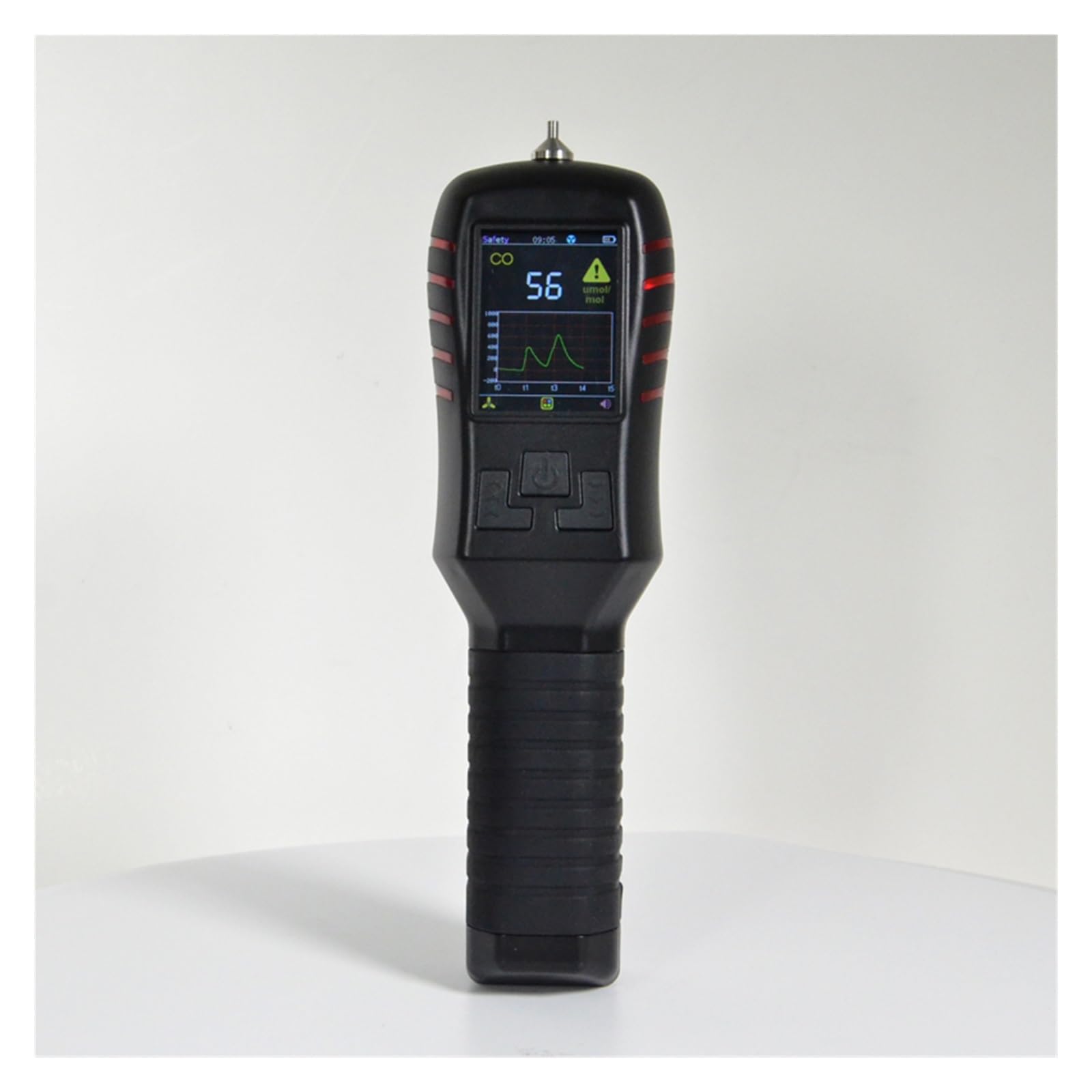 Détecteur de Fuite gaz Portable 3% FS Moniteur Multi-gaz Rechargeable avec écran LCD Couleur Surveillance