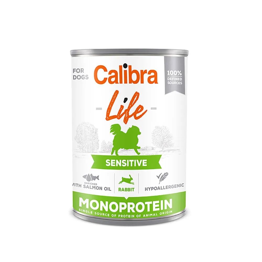 CALIBRA Dog Life Lata Sensitive Conejo 6X 400GR