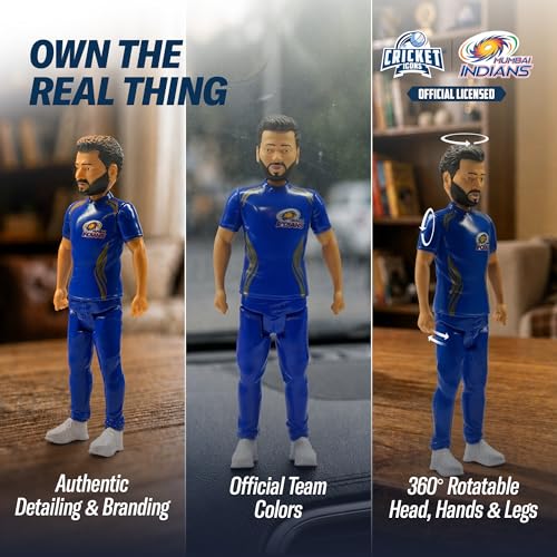 Image of Action Figure, IPL Edition, 7 Inch Rohit Sharma | 360 Rotatable Head, For Fans & Collectors, Cricket Player
