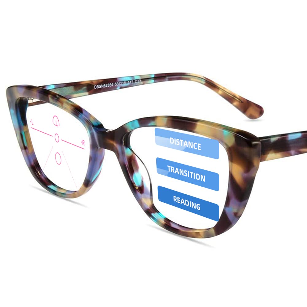 Firmoo Progressive Reading Glasses Blue Light Blocking Computer Readers Multifocus Eyeglasses Anti Eyestrain