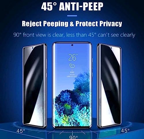 Image of Privacy Tempered Glass for Samsung Galaxy S23 Ultra /Samsung S23 Ultra - Anti Spy Screen Protector Tempered Glass Guard (Pack of 1) (X70 Pro)