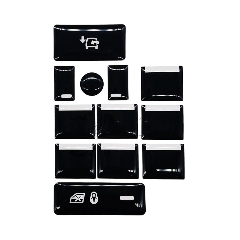 Etiqueta engomada del botón de Aire Acondicionado del Coche para Range Rover 2013 2014 2015 2016 2017,Pegatinas para Botón de Salpicadero de Aire Acondicionado
