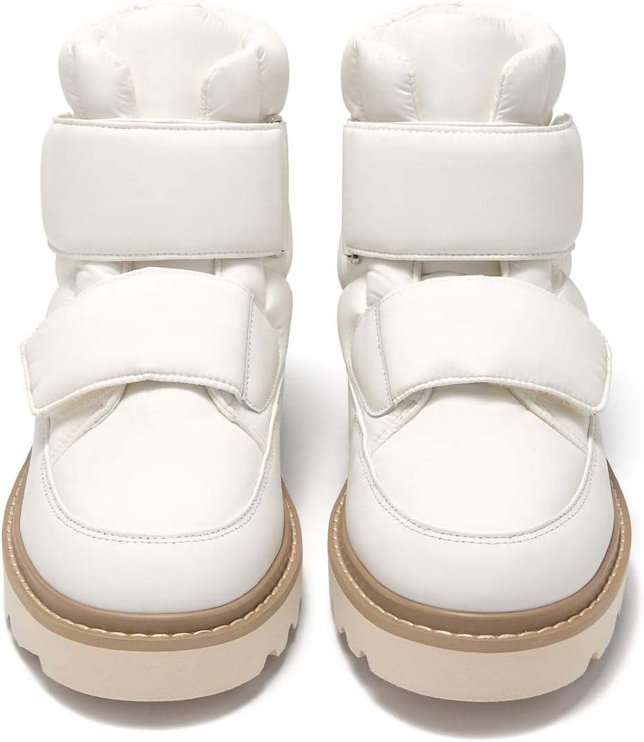 BEAU TODAY Snow Boots for Women, Platform Anti-Slip Winter Ankle Booties,Comfort Wool Round Toe Women Boots, Ladies Comfortable Short Boots Outdoor - Image 7