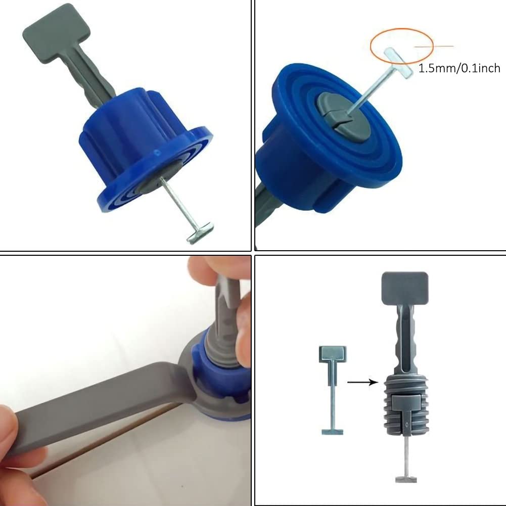 sistema di livellamento piastrelle, Sistema di livellamento for piastrelle riutilizzabile da 50 pezzi, strumenti for la costruzione pareti e pavimenti in ceramica piatta Kittile for