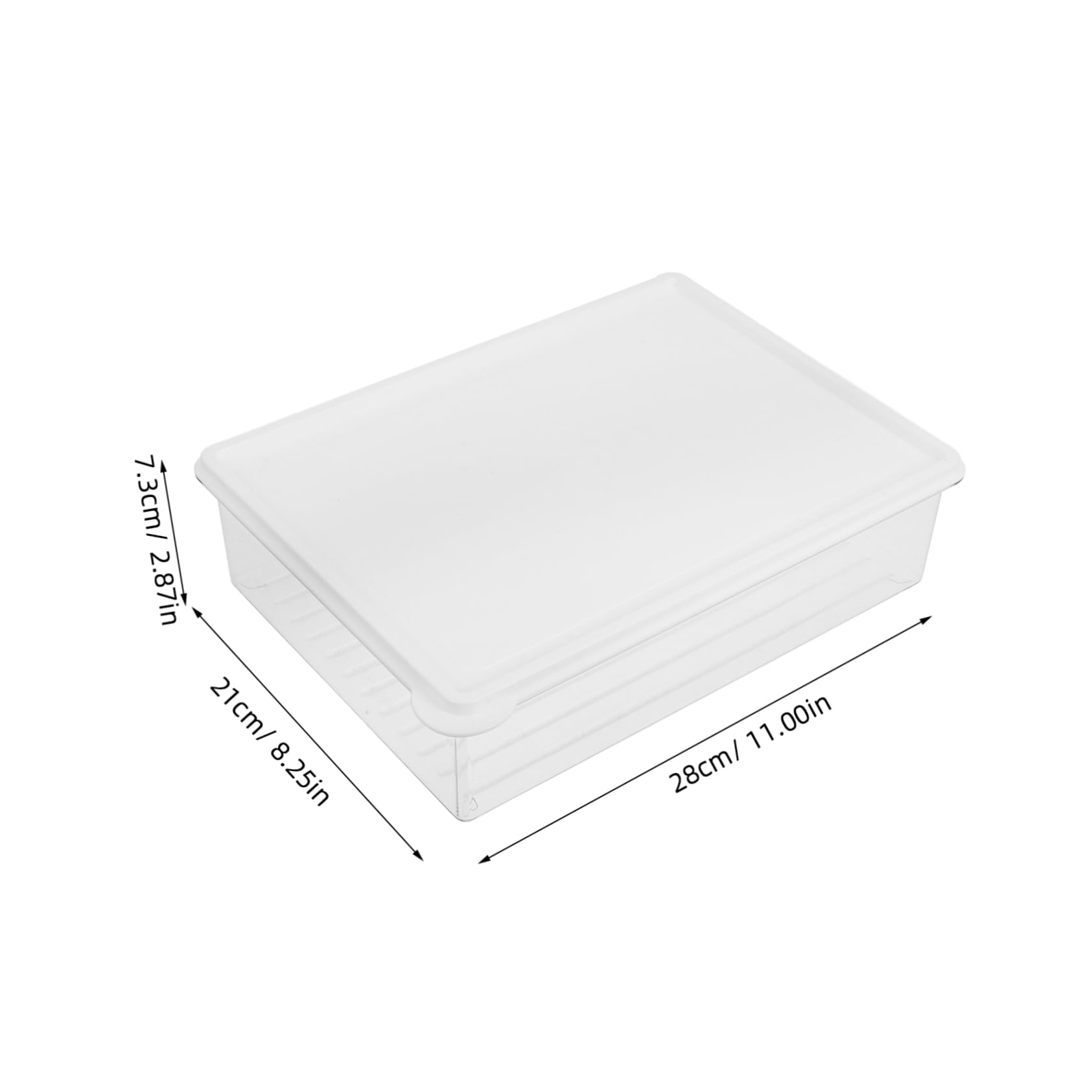 Cabilock 4piezas Caja De Sellado De Cocina Contenedor De Almacenamiento Tapa Para Refrigerador y Congelador