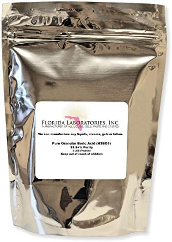 Florida Laboratories Boric Acid Granular Powder 5 Lb. Create Your own Solution