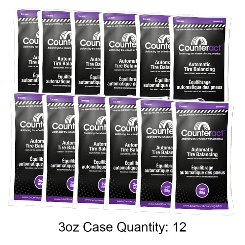 Image of Counteract 3oz Tire /Wheel Balancing Beads Bulk Case - SUV, Light Truck Tires, (48) 3oz Bead Bags, (48) Valve Caps and Cores, (114oz)