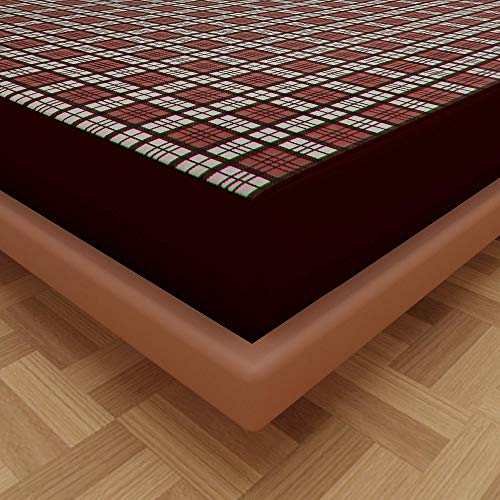 Image of Lithara Water Proof Terry Cloth Printed Mattress Protector 80x72 Inch for King Size Bed | Water Resistant Fitted Mattress Cover (Coffee Pack of 1)