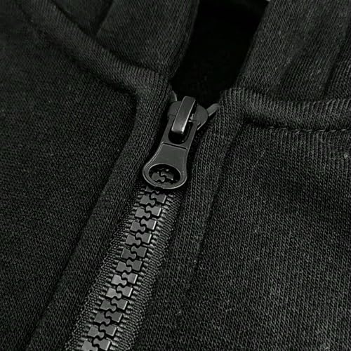 Mens Hoodies Solid Color Casual Lightweight Plain Hoodie Fleece Lined Loose Fit Warm Pullover Sweatshirts4