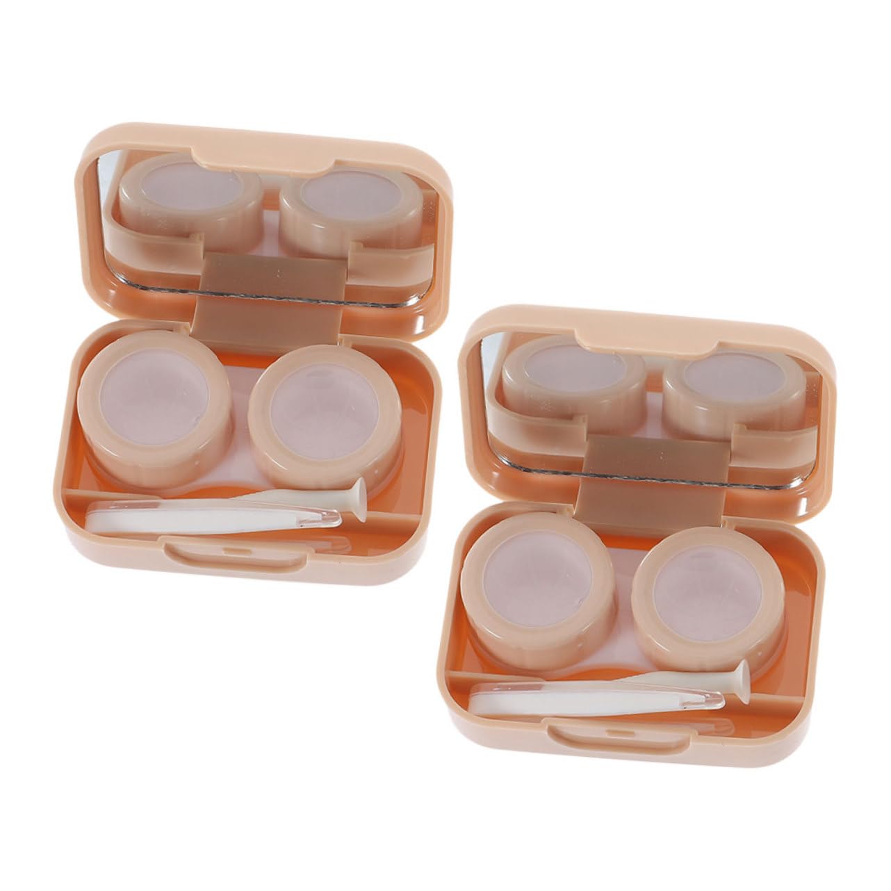 CALLARON 10 Set pratico organizer per lenti a contatto portatile piccolo scatola supporto per lenti Astuccio porta lenti tascabile porta lenti a contatto da viaggio