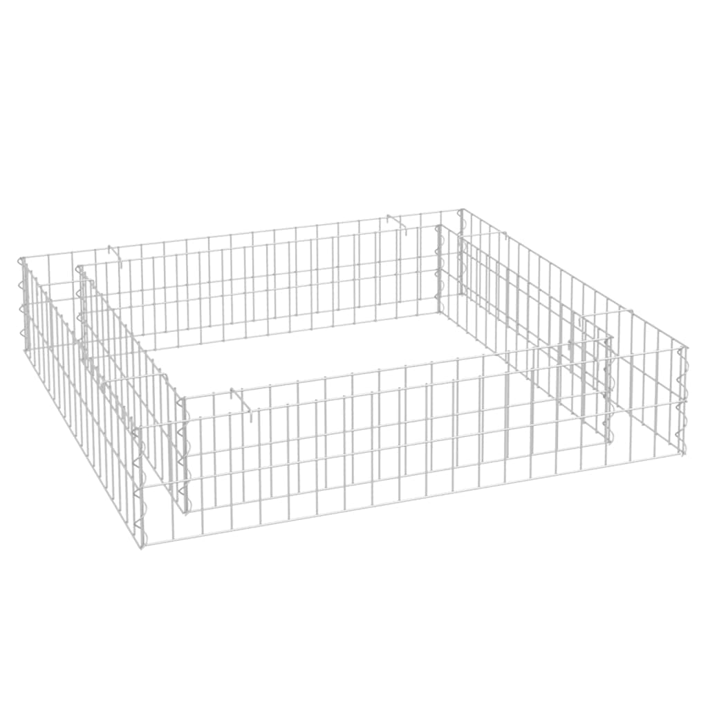 homiuse 100x100x20 CM Cloture Jardin Exterieur Mur en Gabion JardinièRe Lit SuréLevé à Gabion Claustra Exterieur Decoration Jardin CréEr Une Bordure SûRe Et éLéGante pour Les Plantes Pratique