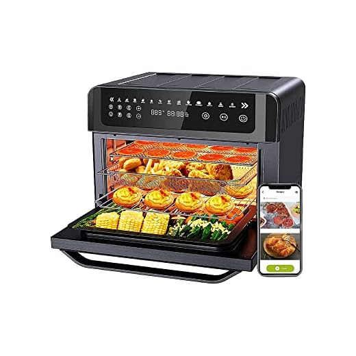 Gevi Air Fryer Toaster Oven Combo, Large Digital LED Screen Convection Oven with Rotisserie and Dehydrator, Extra Large Capacity Countertop Oven with Online Recipes