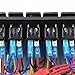 FXC Waterproof Marine Boat Rocker Switch Panel 6 Gang with Dual USB Slot Socket + Cigarette Lighter + Digital Voltage Display LED Light for Car Rv Vehicles Truck (6 Gang Blue Light)