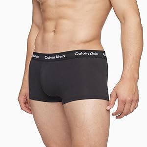 Calvin Klein Men's Cotton Stretch 3-Pack Low Rise Trunks