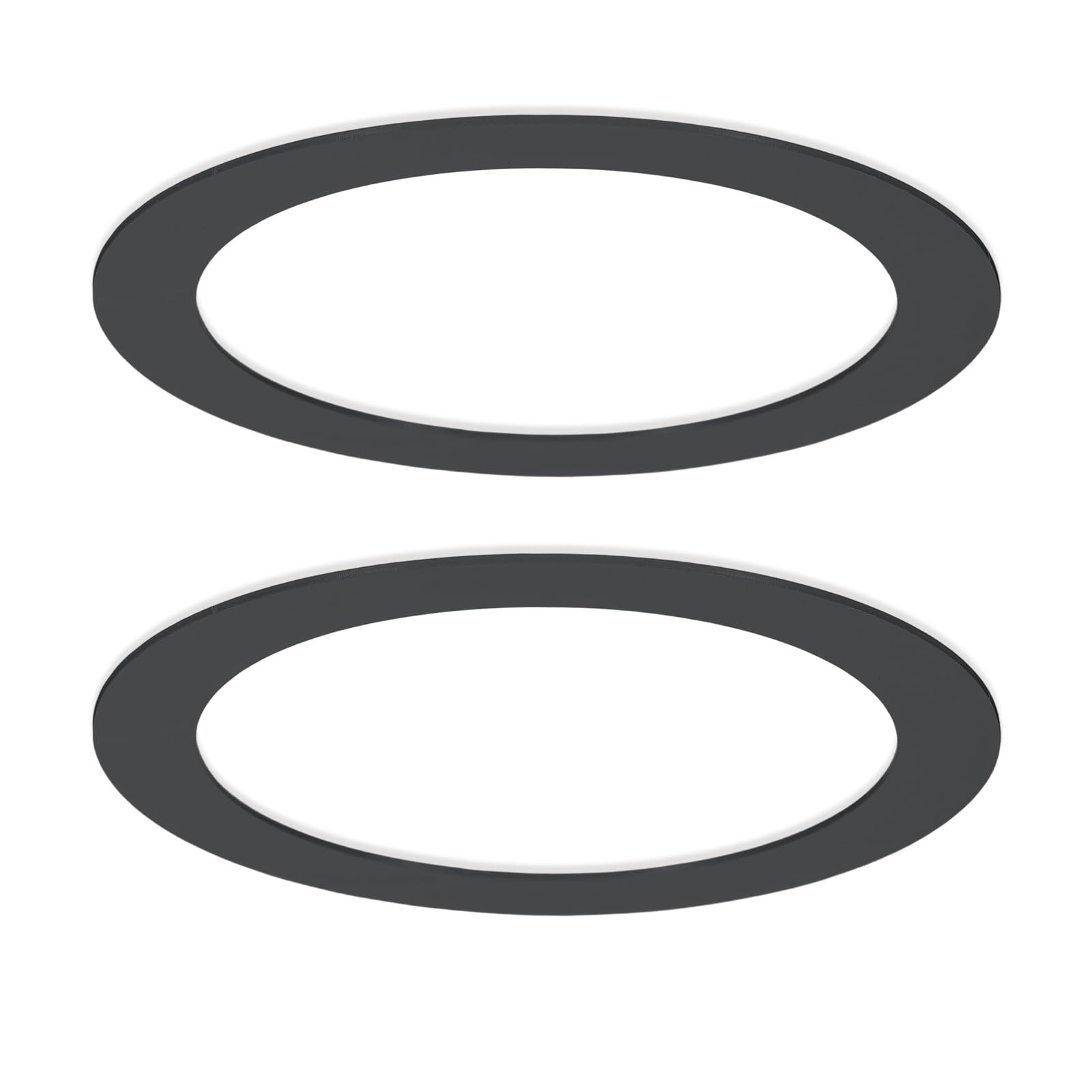 VIAPUICE Ceiling Medallion 105mm OD 81mm ID Light Goof Ring 2Pcs Black