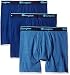 Champion Men's 3-Pack Smart Temp Boxer Brief, Dyed Blues, MEDIUM
