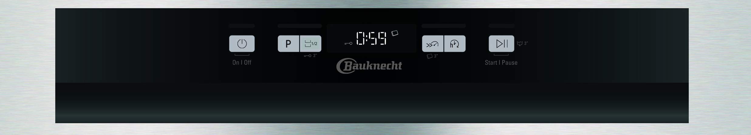 Bauknecht BBC 3B+26 X Geschirrspüler Integrierbarer Geschirrspüler 60 cm/ 13 Maßgedecke / ActiveDry / Startzeitvorwahl/ Express-Programm / Vollwasserschutz