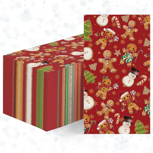 Servilletas decorativas de Navidad desechables para evitar el lavado tras cenas y fiestas