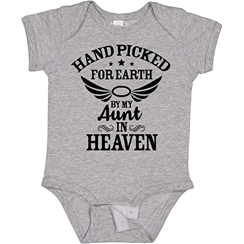 Image of inktastic Handpicked for Earth By My Aunt in Heaven with Angel Baby Bodysuit