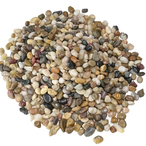 5 lbs Pebbles for Indoor Plants, Vase, Succulent, 3/8" Gravel for...