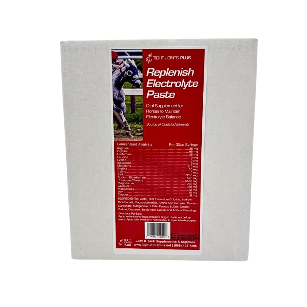 TIGHT JOINTS PLUS- Replenish Electrolyte Paste for Horses -12 Count