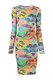 Kleid mit Paisley-Druck, Rundhalsausschnitt, Ärmel