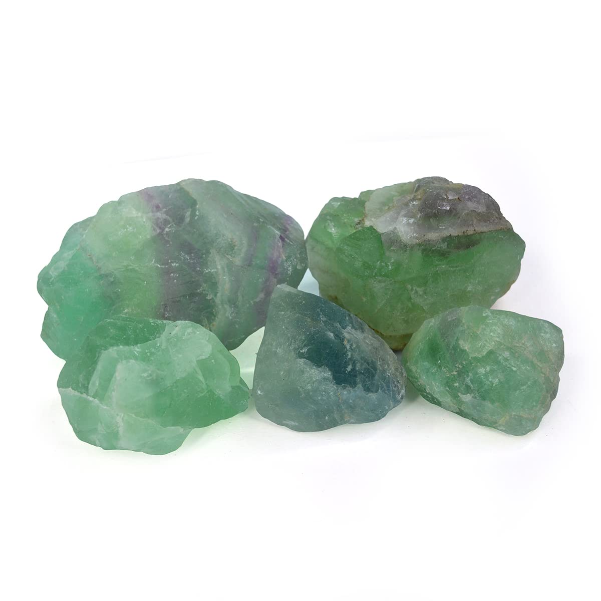 Reiki Crystal ProductsReiki Crystal Products Natural Green Flourite Rough, Raw Stone 250 Grams, Green Flourite Raw Stones
