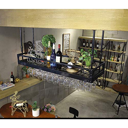 Casiers à vin de plafond pour un bar à la maison chic