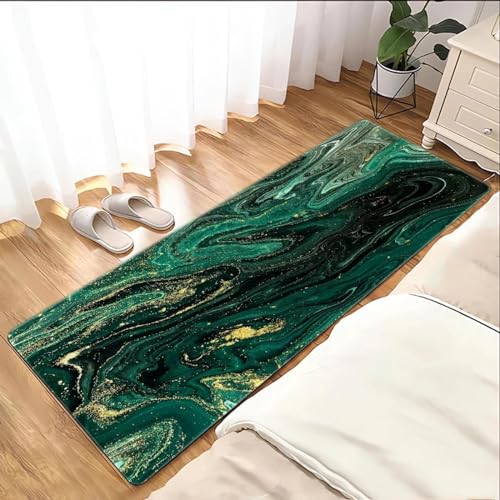 Tapis agate verte antidérapant pour entrée et chambre