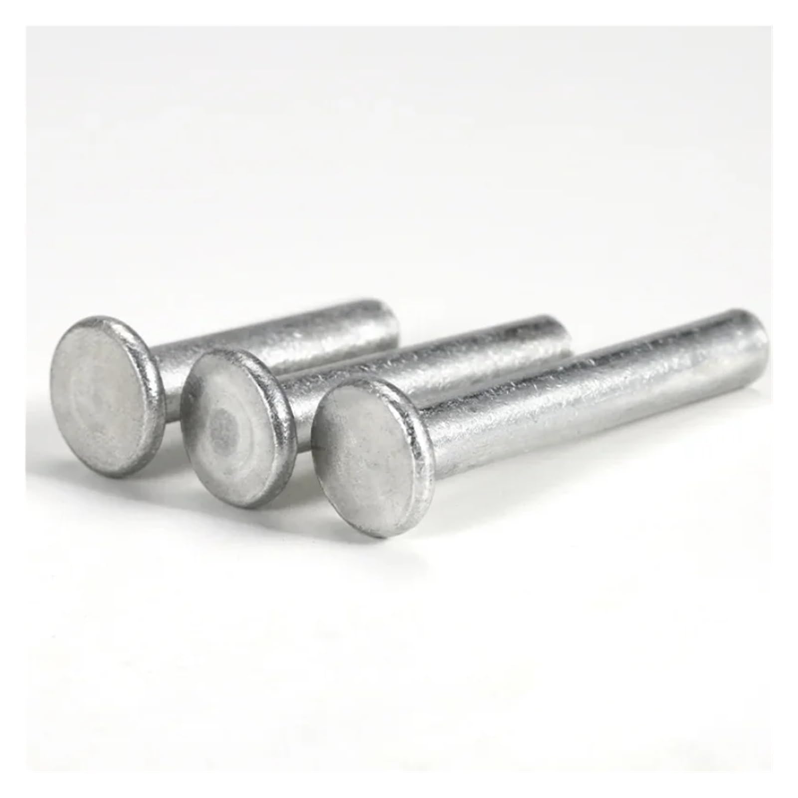 Tornillo Remache Macizo, Remaches sólidos de Aluminio M2 a M8, Cabeza Plana, punzón Manual, autoclavable, Fijo, Paquete de 400 Piezas(40mm,M4-50Pcs)