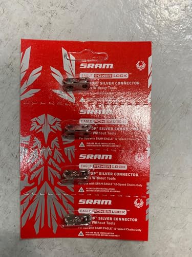 SRAM Águila PowerLock Conector 12 velocidades Cadena eslabón con Etiqueta - Disponible en Paquete 2 y Paquete de 4 (4)
