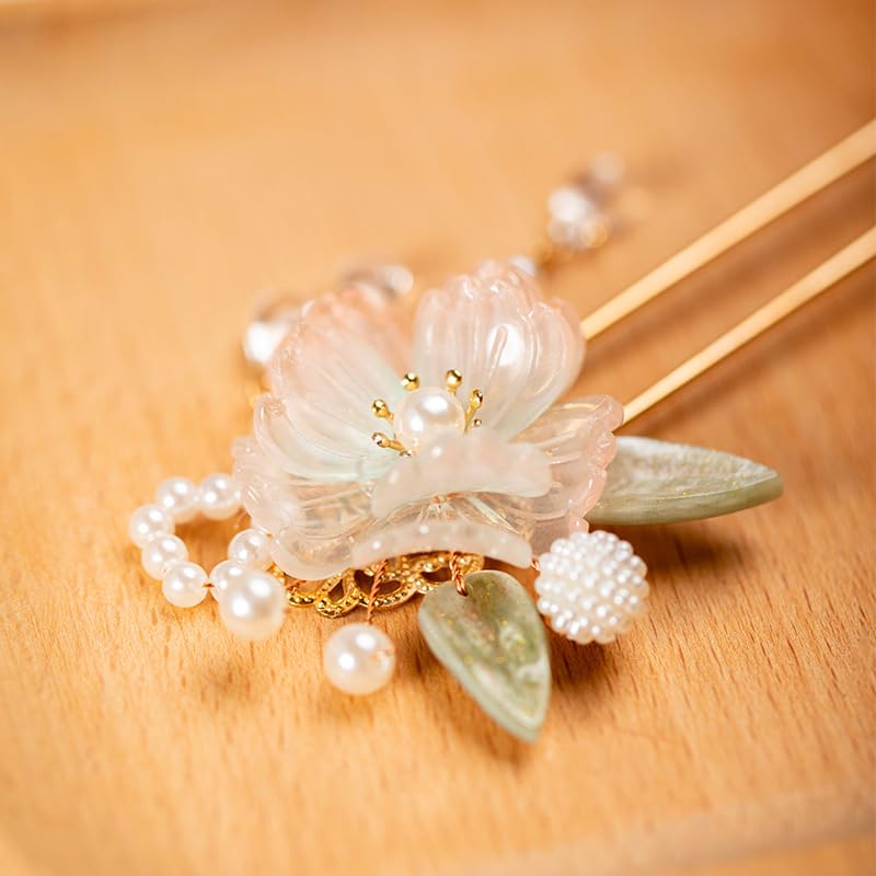 Rainbow-Pink-Chrysanthemum-Pearl-Tassels-Chinese-Hanfu-Metal-Handmade-Hair-Clip-Hair-Accessories-for-Women-Girls-Long-Hair-Rainbow-Flower