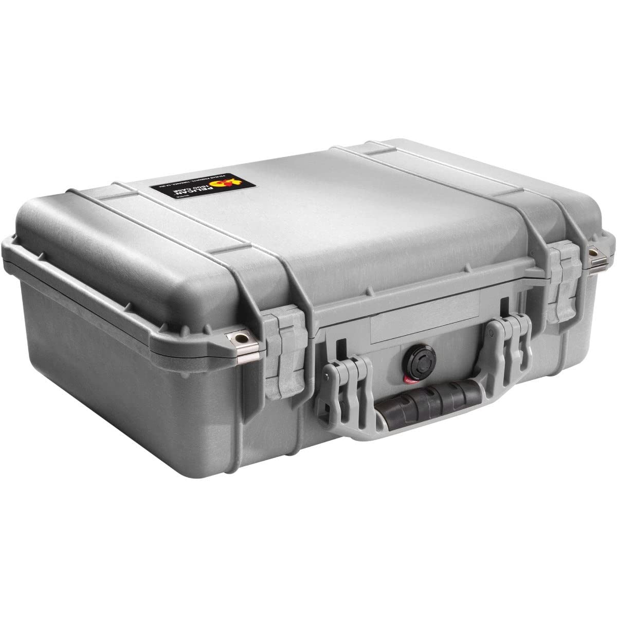 Pelican 1600 Case With Foam (Silver)