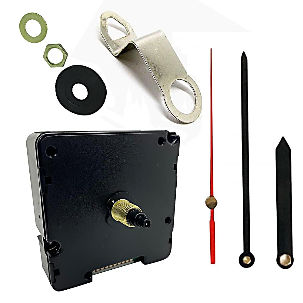 Radio Controlled Clock Mechanism MSF 17mm Shaft Ticking & Hands