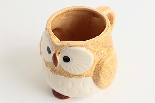 Miniatura 6 de Mino ware - Taza de cerámica japonesa con forma de búho, hecha en Japón (importación de Japón) CPM102 (rosa clavel)