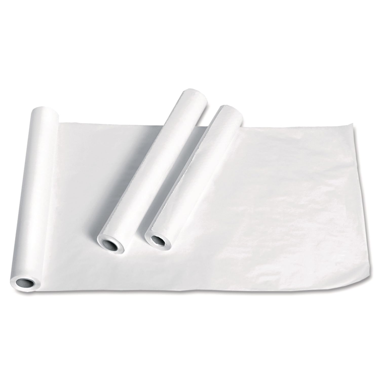 Medline Deluxe - Papel médico de exposición, acabado liso, 45,7 x 63,5 cm, caja de 12 rollos