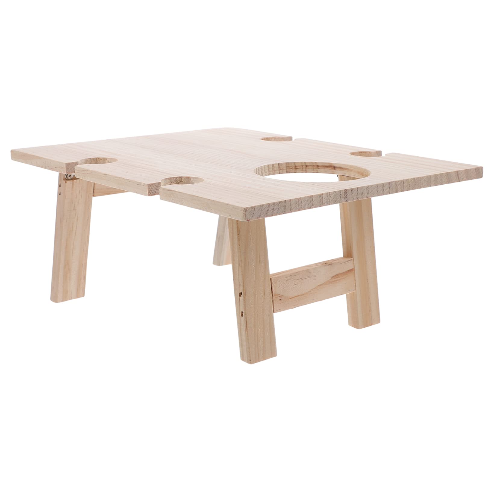 Table pliante carrée en bois pour apéritif convivial à la maison