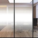 Semi-Privacy Window Film, White Polka-dot Decorative Window Film Self-Adhesive Double-Way Window Tint for Office Home(17Inch x 60Inch)