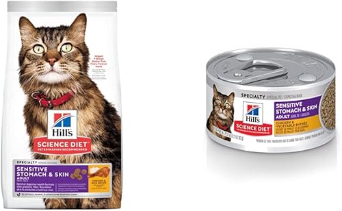Hill's Science Diet Alimento seco para gatos, adultos, estómago sensible y piel disponible en Yaxa Colombia