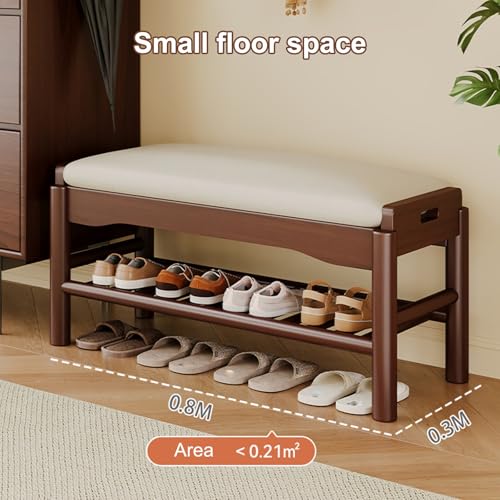 Banc d'entrée avec étagère à chaussures pour optimiser le rangement