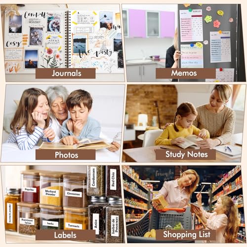 Image of Mini Pocket Printer for iPhone /Android, Portable Mini Sticker Printer with 10 Rolls Non-Sticky Thermal Papers, Blue-Tooth Thermal Label Maker for Journal Memo Notes Photo Study, Green