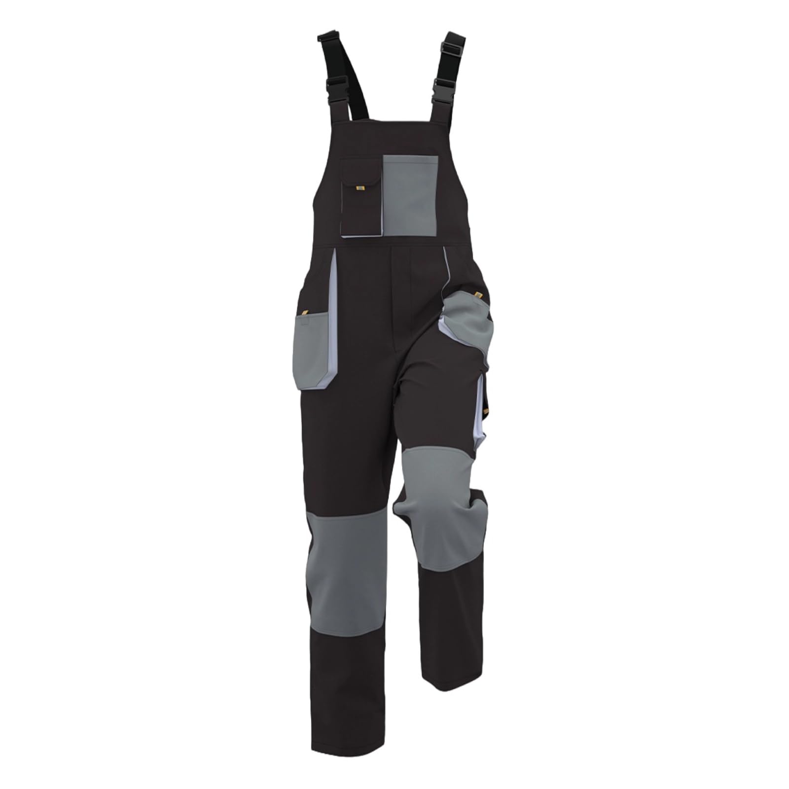 Maizoon Pantalones de Trabajo con Peto para Hombre con Bolsillos en Las Rodillas Resistentes a la Abrasión para Decorador y Trabajadores con Rodilleras
