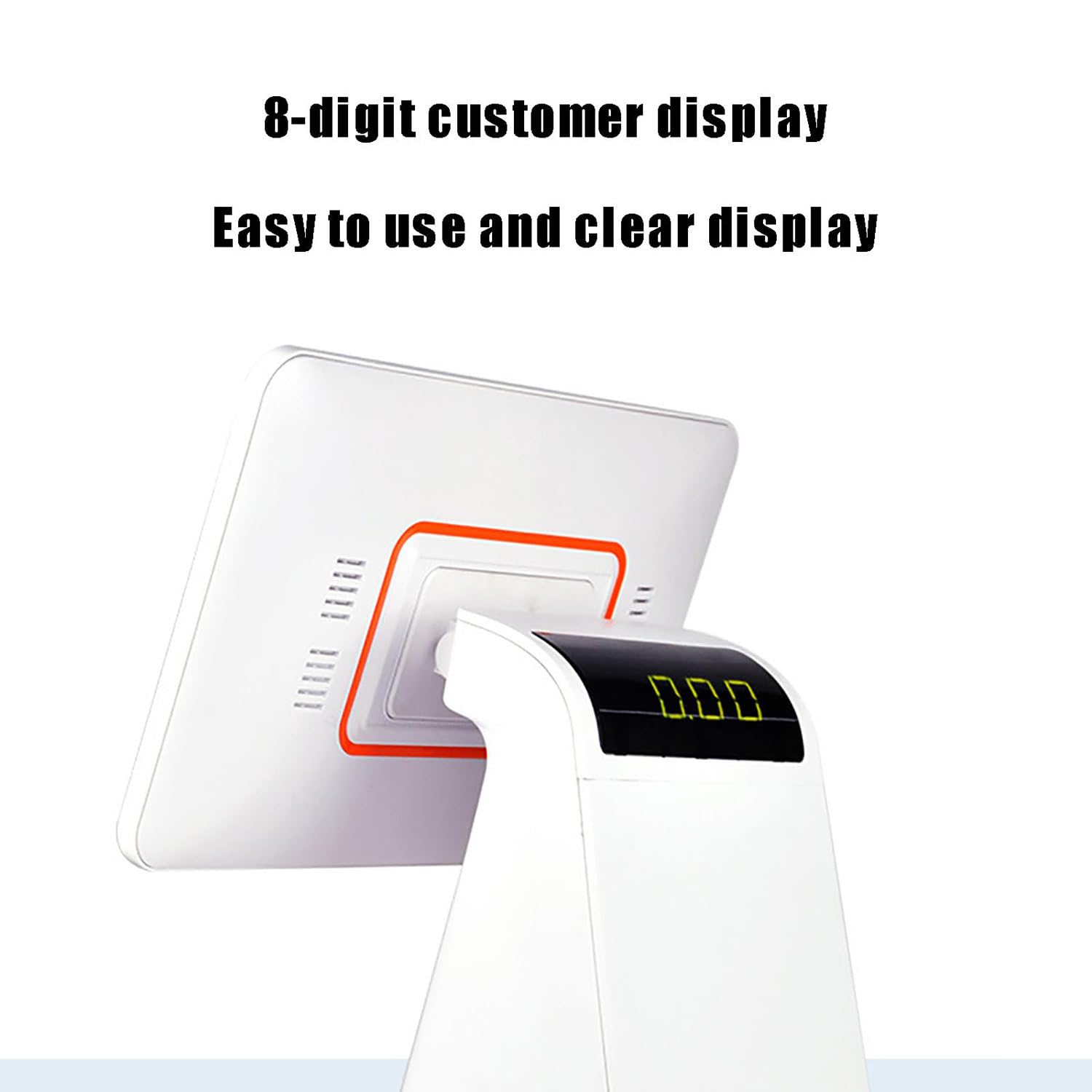 Caisse enregistreuse tactile, caisse enregistreuse intelligente tout-en-un, double écran tactile 15,6 pouces, pour les systèmes de point de vente pour les commerces de détail,B