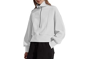 Logene Women's 1/4 Zip Coziest Sweatshirt