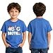 Icibgds Big Brother Shirt Cute Sibling Reveal Outfit Soft Baby Boy Announcement Tee Baseball Shirt for Brother