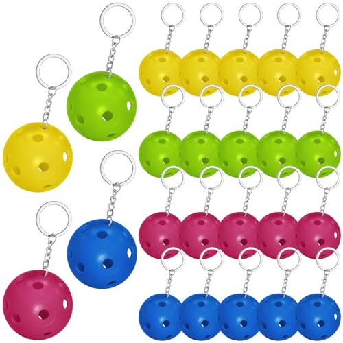 Porte-clés Pickleball lot de 24 pour ne plus perdre ses clés de club
