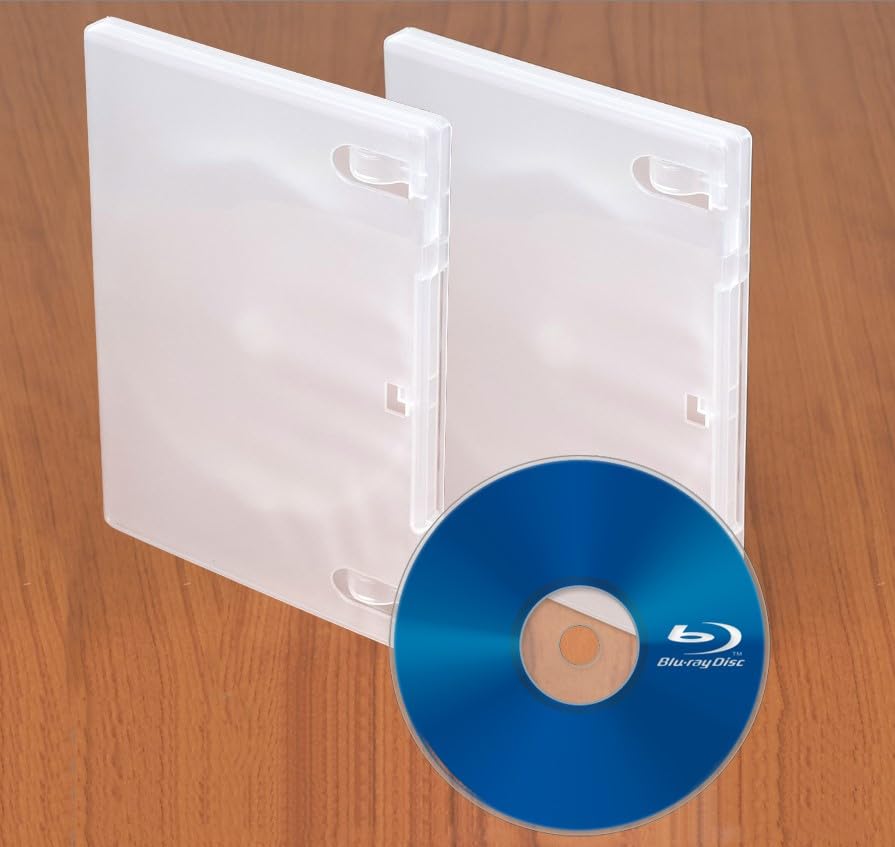 Premium Brand Blu-ray Cases Cover 12 mm White Single Clear (Pack of 10)-picture-44