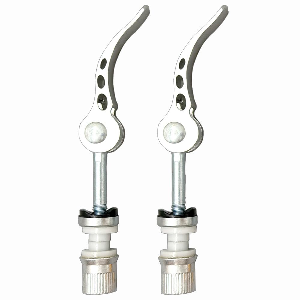 DAZISEN Bike Seat Post Clamp - Quick Release Bicycle Accessories Lightweight and Durable,Silver,60 * 65mm