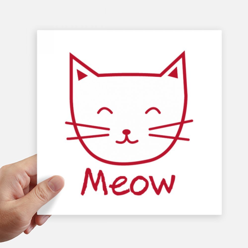 Stickers chat meow 20cm pour valise et moto : décorez vos accessoires de voyage au quotidien