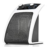 Ceramic technology: rápida emisión de calor con la máxima eficiencia y seguridad; termostato regulable con dos niveles de potencía : potencía mínima de 1000 w y potencía máxima de 2000 w; gracias a este ajuste se optimiza el consumo de energía